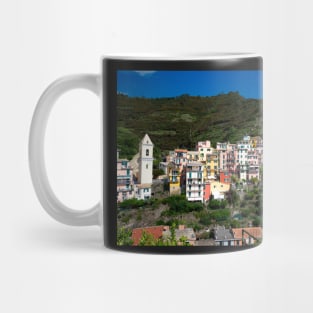 View on the cliff town of Manarola, one of the colorful Cinque Terre on the Italian west coast Mug